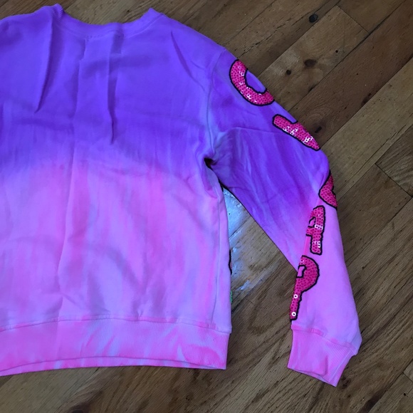 Discount Universe SweatShirt FASHION SUCKS Sequins Medium - Picture 5 of 8